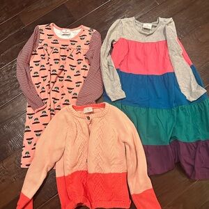 Hanna Andersson dresses and sweater